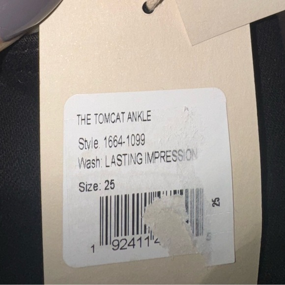 MOTHER Tomcat High Rise Ankle Straight Jeans in Lasting Impression, size 25, NWT - Picture 9 of 14